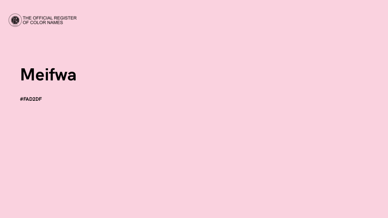 #FAD2DF - Meifwa color image