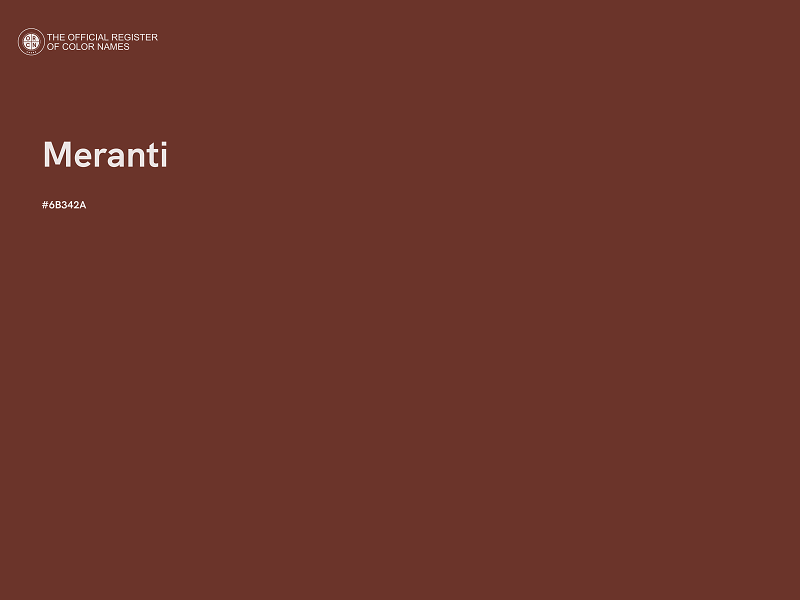 #6B342A - Meranti color image