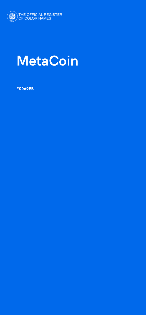 #0069EB - MetaCoin color image