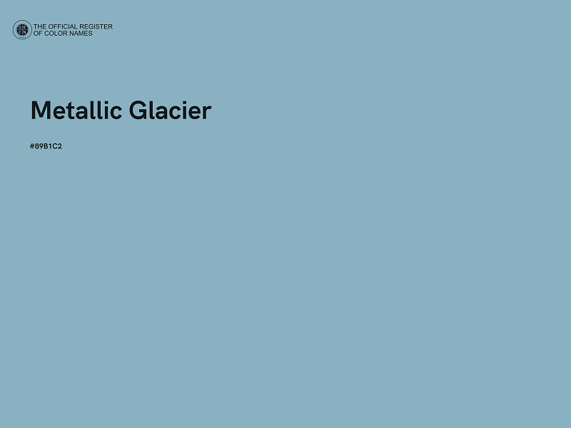 #89B1C2 - Metallic Glacier color image