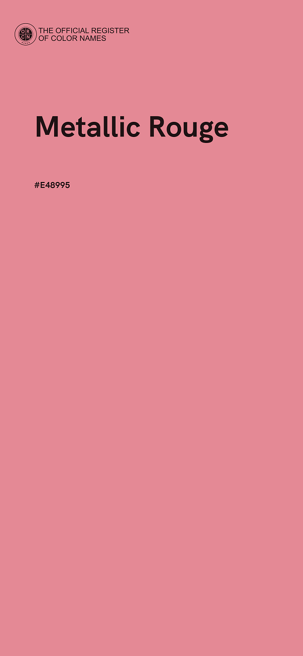 #E48995 - Metallic Rouge color image