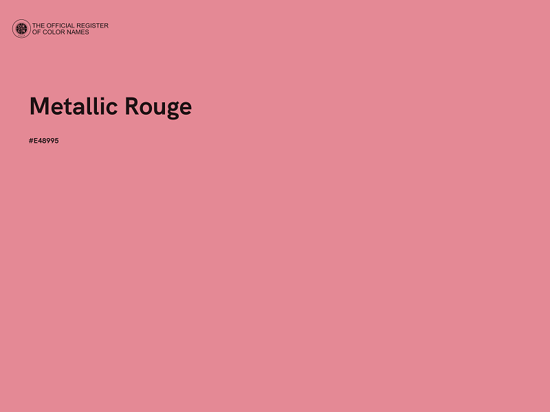 #E48995 - Metallic Rouge color image