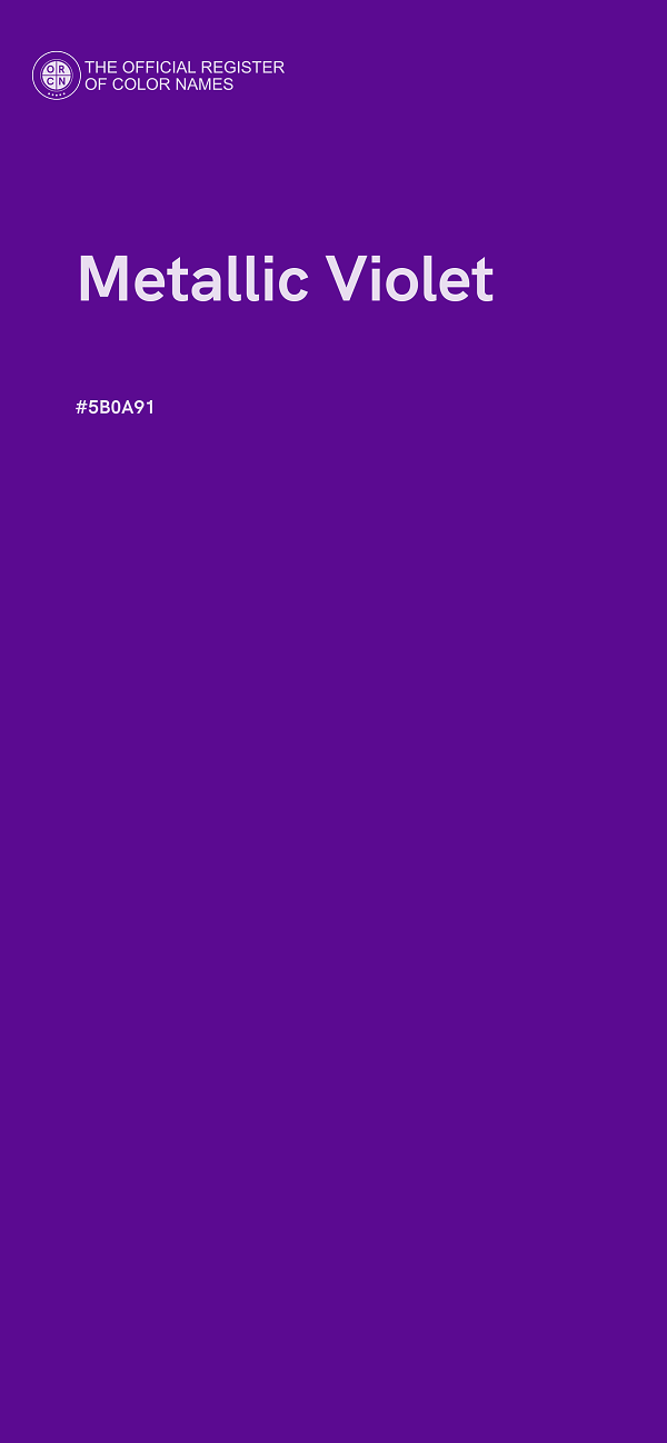 #5B0A91 - Metallic Violet color image