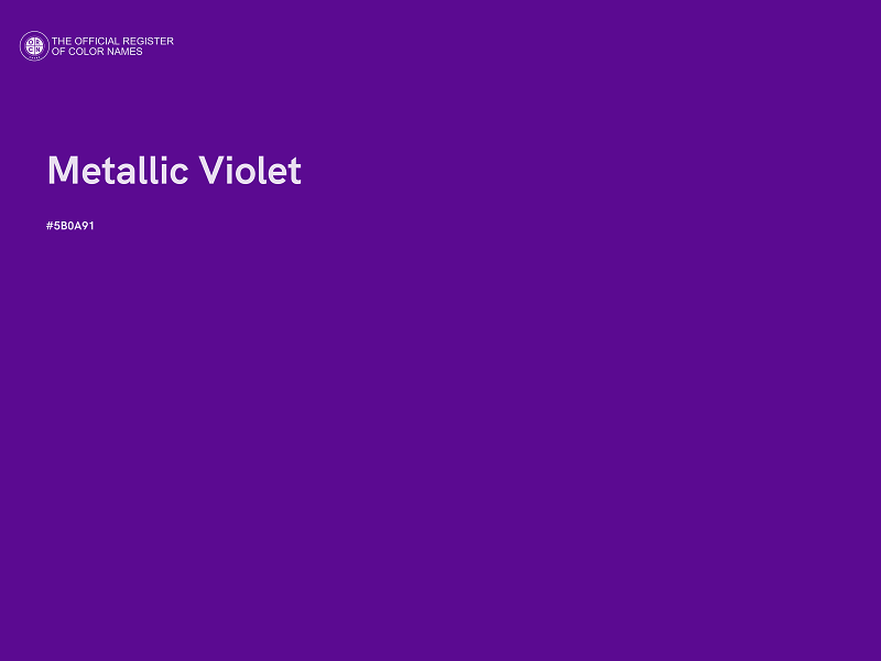 #5B0A91 - Metallic Violet color image