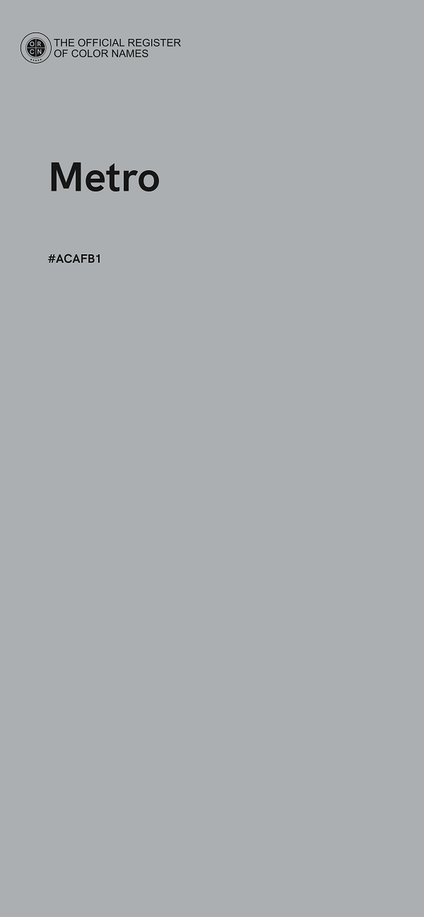 #ACAFB1 - Metro color image