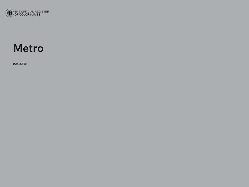 #ACAFB1 - Metro color image