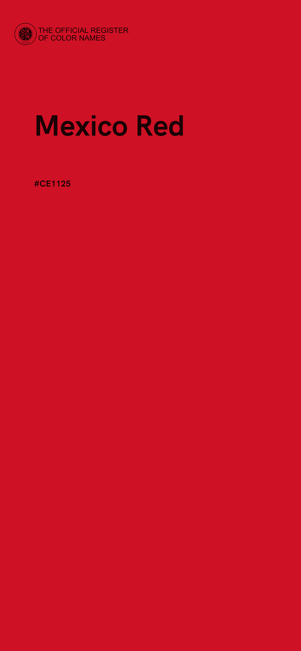 #CE1125 - Mexico Red color image