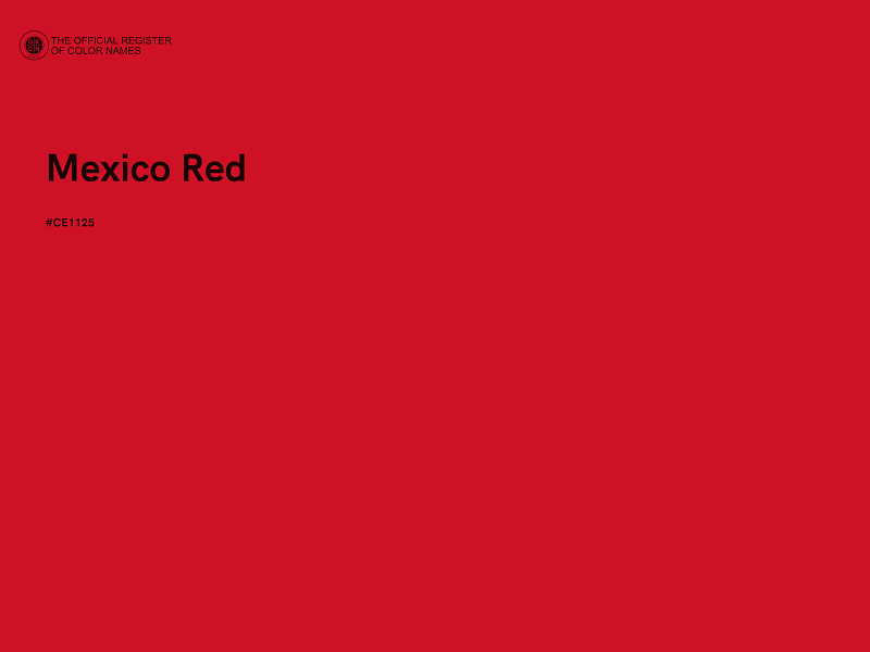 #CE1125 - Mexico Red color image