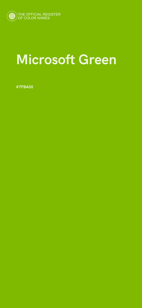 #7FBA00 - Microsoft Green color image