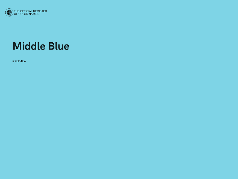 #7ED4E6 - Middle Blue color image