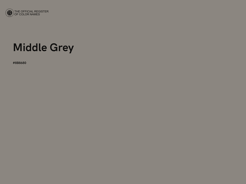 #8B8680 - Middle Grey color image