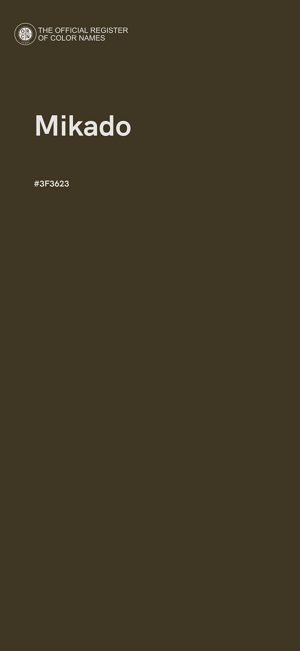 #3F3623 - Mikado color image