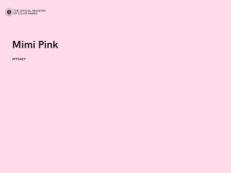 #FFDAE9 - Mimi Pink color image