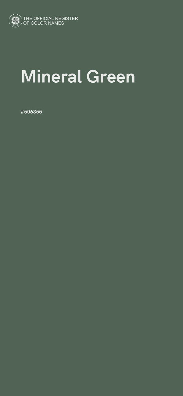#506355 - Mineral Green color image