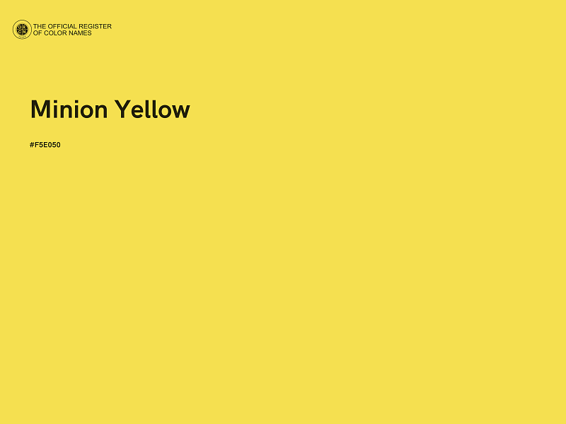 #F5E050 - Minion Yellow color image