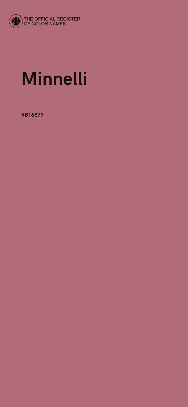 #B16B79 - Minnelli color image