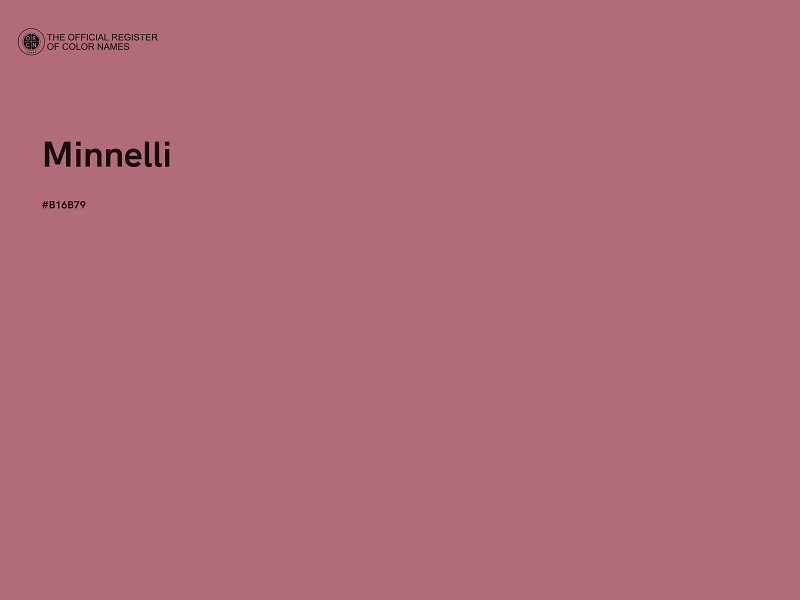 #B16B79 - Minnelli color image