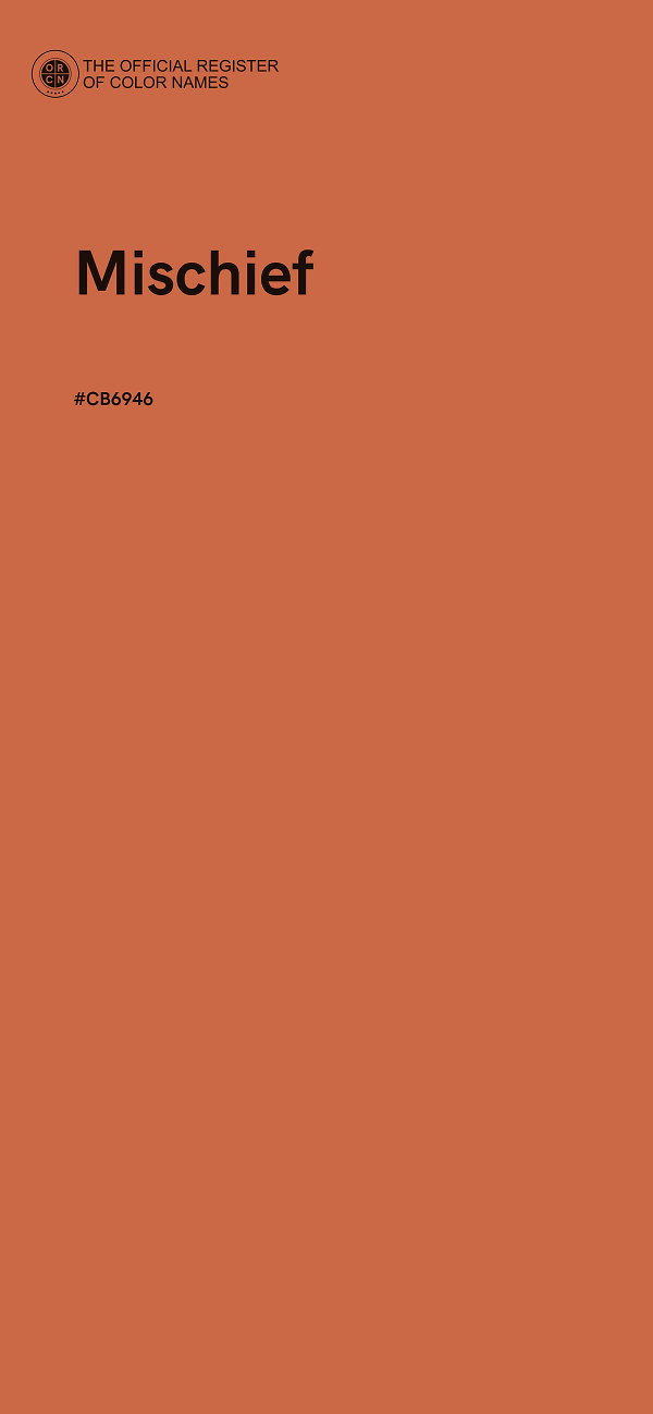 #CB6946 - Mischief color image