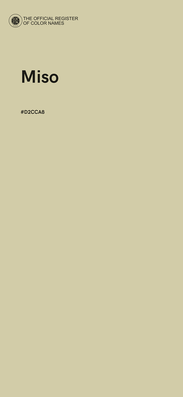 #D2CCA8 - Miso color image