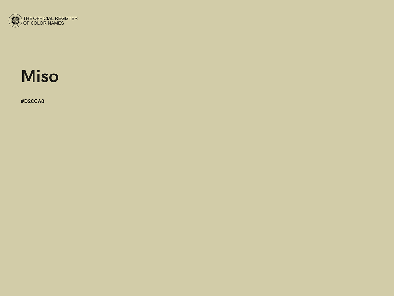 #D2CCA8 - Miso color image