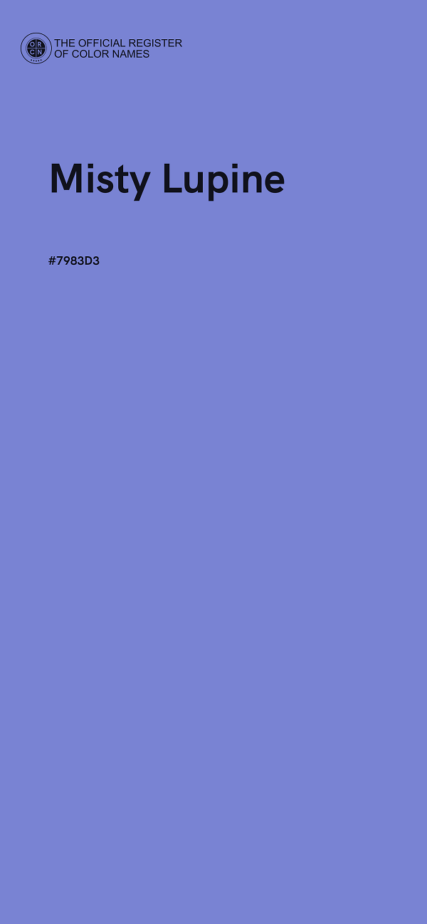 #7983D3 - Misty Lupine color image