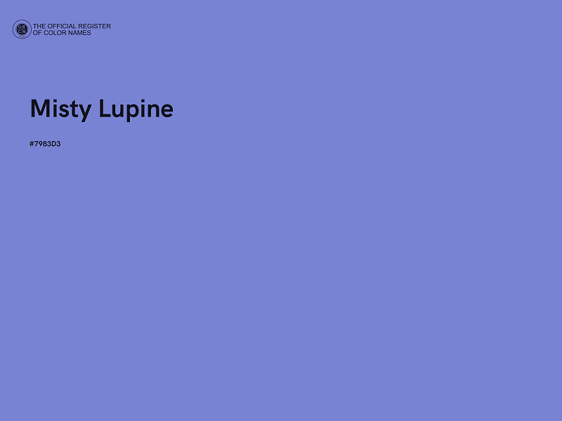 #7983D3 - Misty Lupine color image