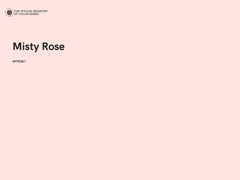 #FFE4E1 - Misty Rose color image