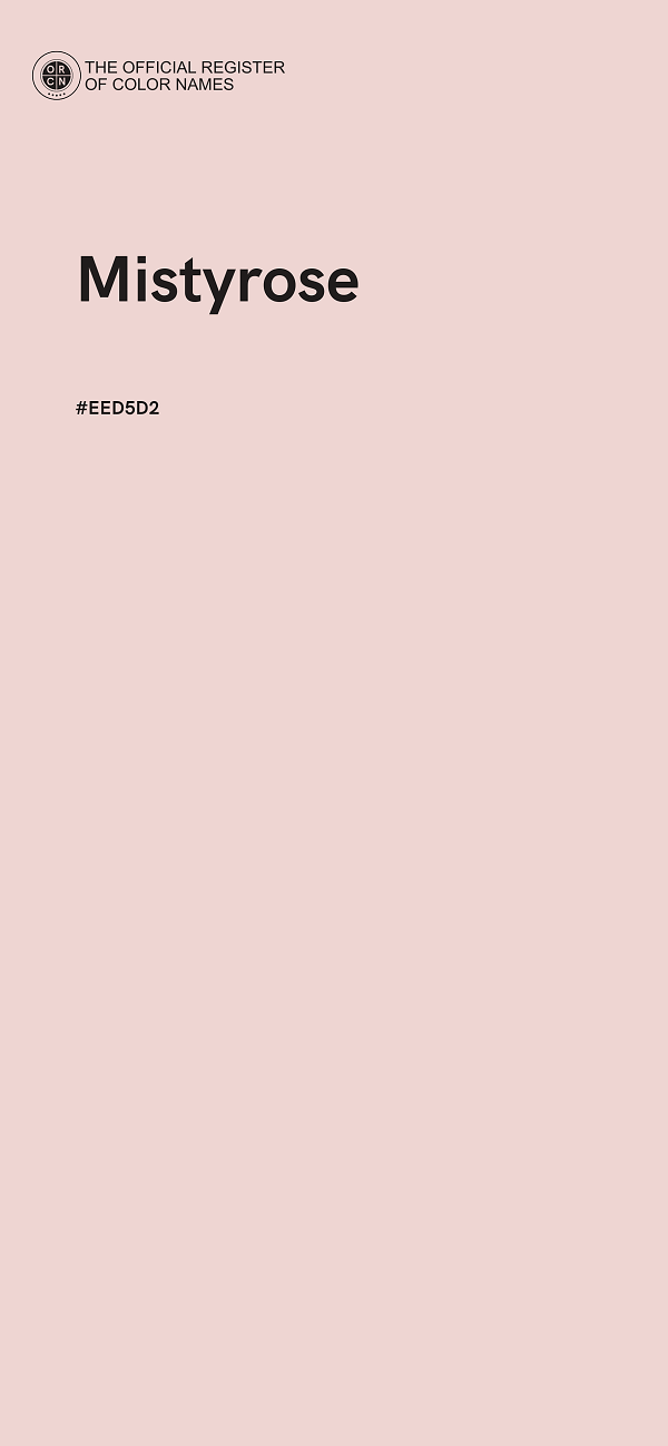 #EED5D2 - Mistyrose color image