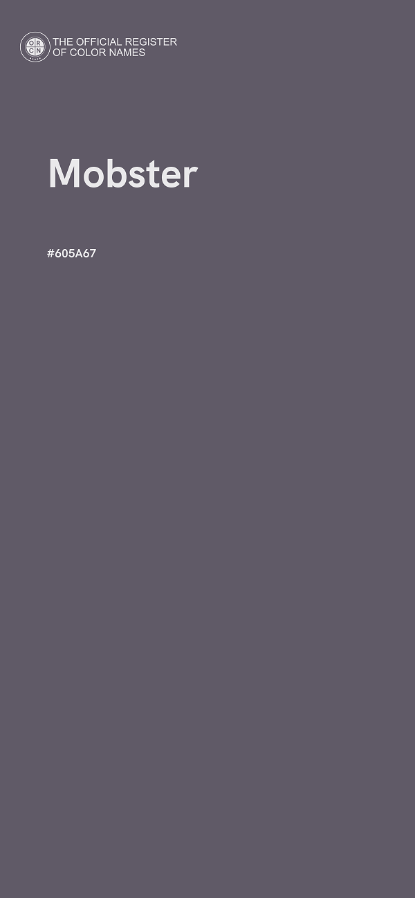 #605A67 - Mobster color image
