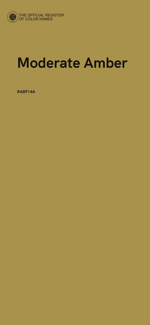 #A8914A - Moderate Amber color image