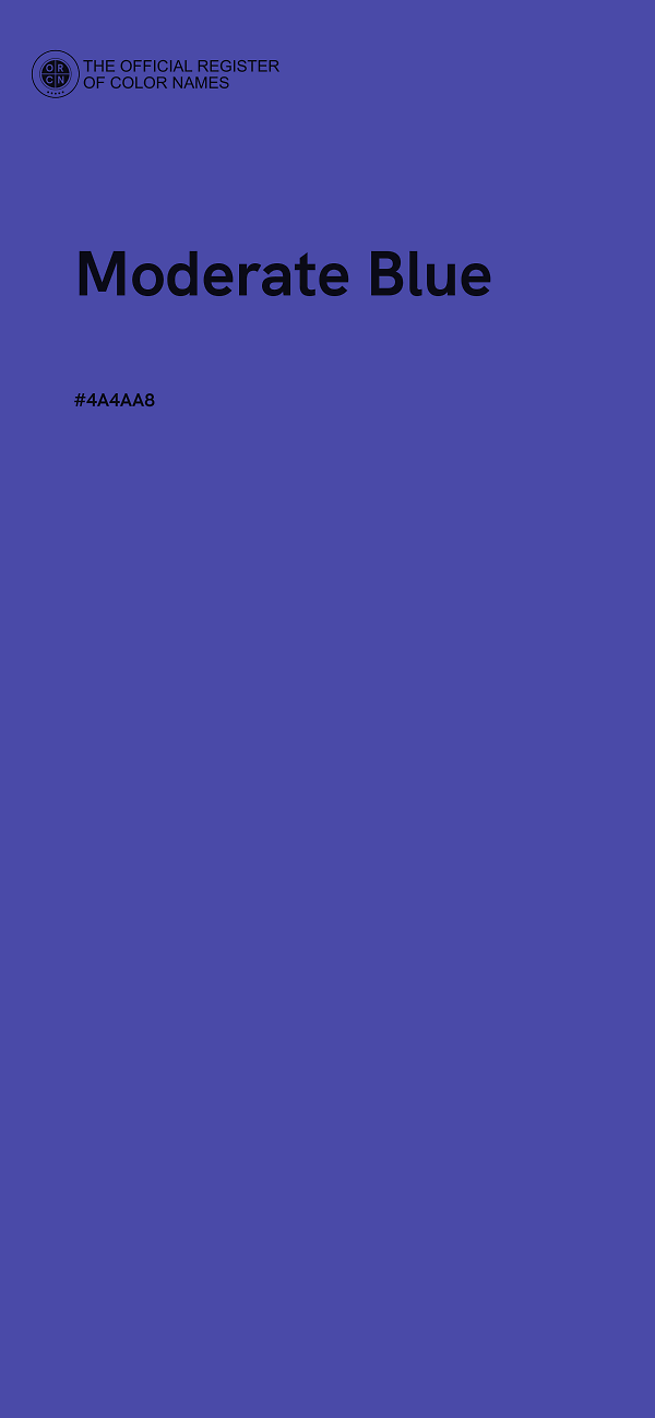 #4A4AA8 - Moderate Blue color image