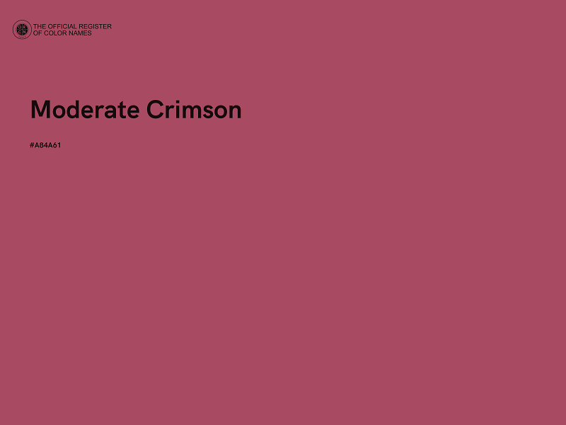 #A84A61 - Moderate Crimson color image