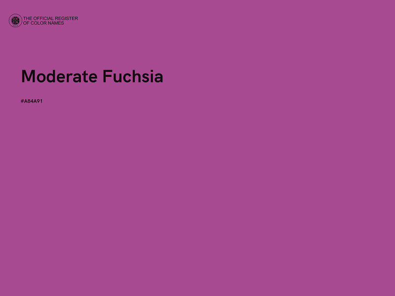 #A84A91 - Moderate Fuchsia color image