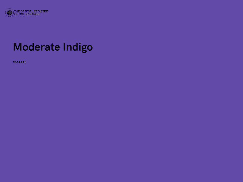 #614AA8 - Moderate Indigo color image