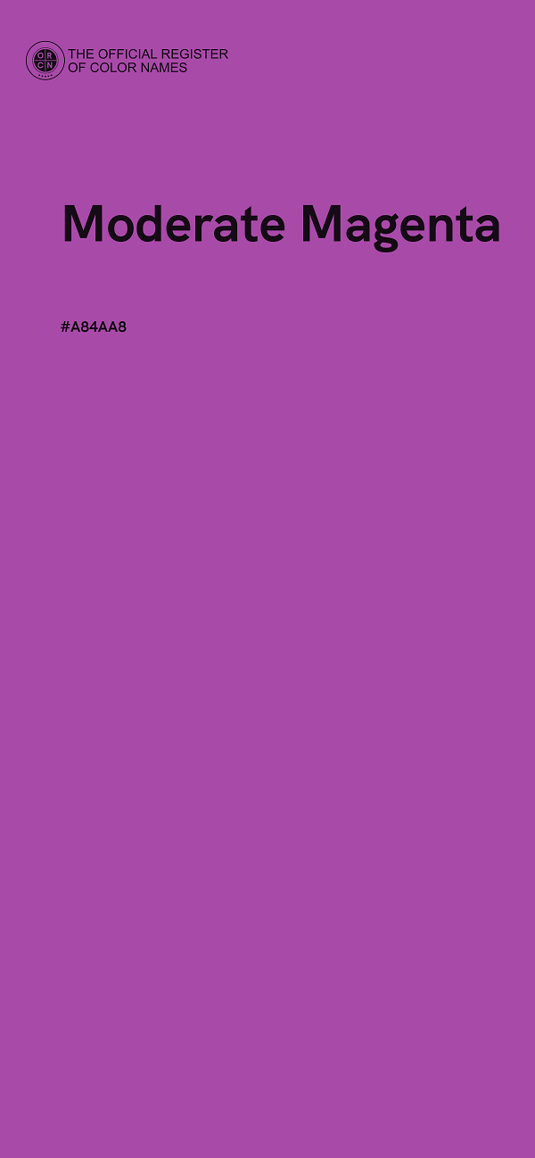 #A84AA8 - Moderate Magenta color image
