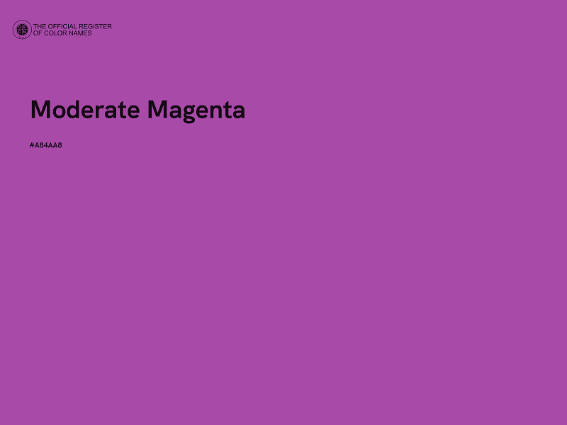 #A84AA8 - Moderate Magenta color image