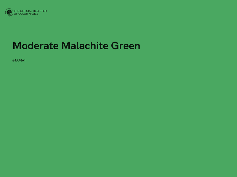 #4AA861 - Moderate Malachite Green color image