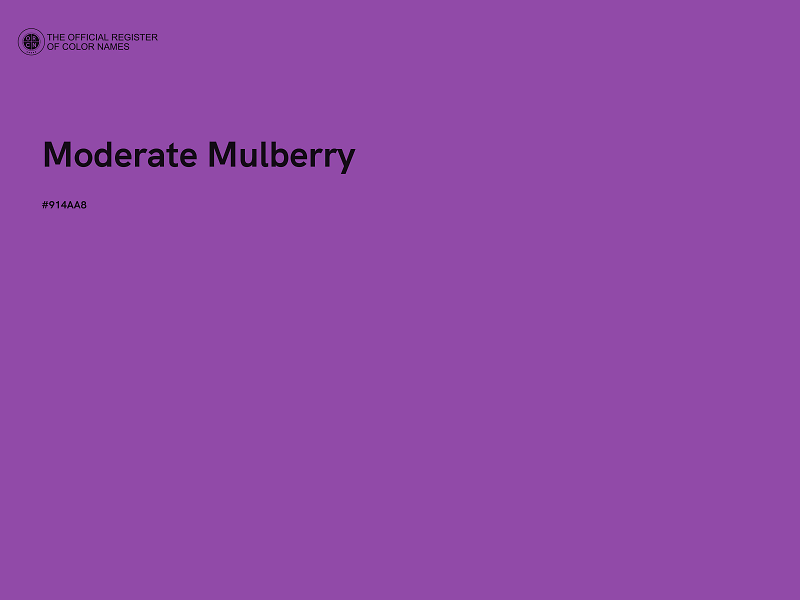 #914AA8 - Moderate Mulberry color image