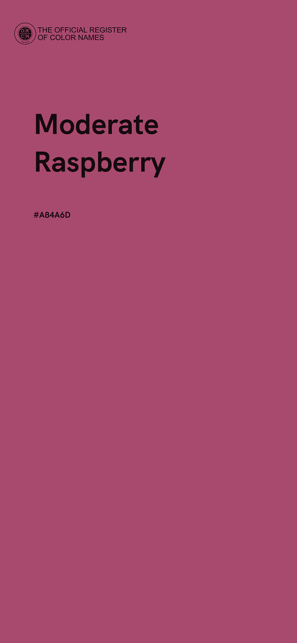 #A84A6D - Moderate Raspberry color image