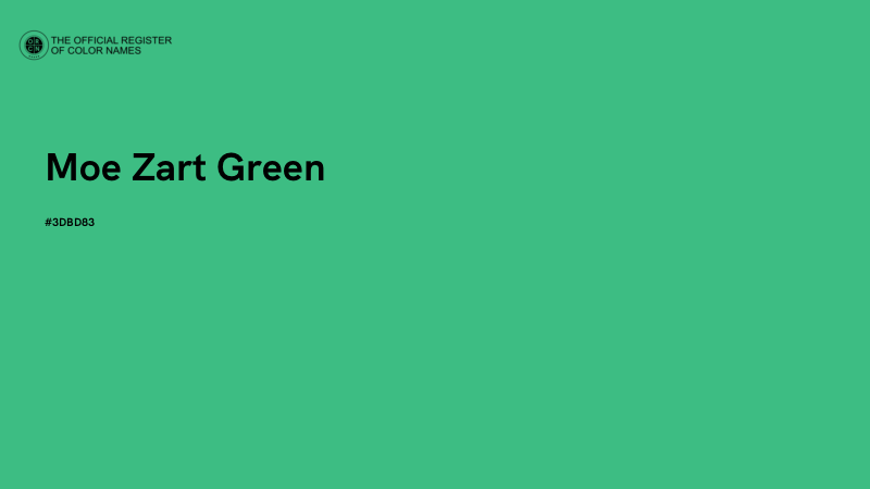 #3DBD83 - Moe Zart Green color image