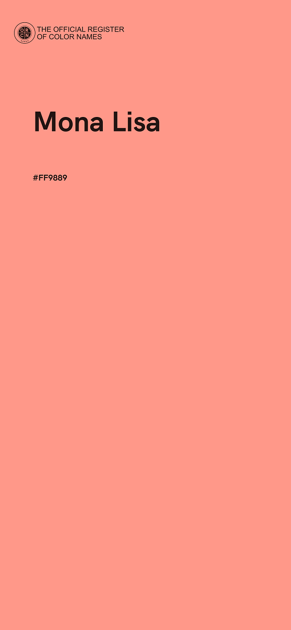 #FF9889 - Mona Lisa color image