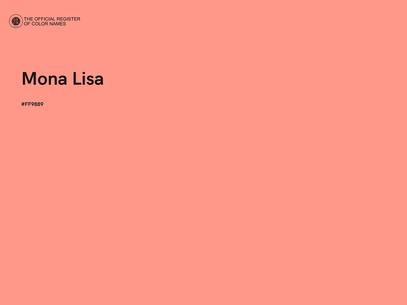 #FF9889 - Mona Lisa color image