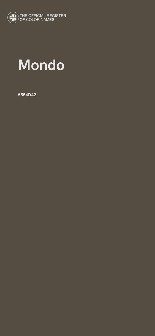 #554D42 - Mondo color image