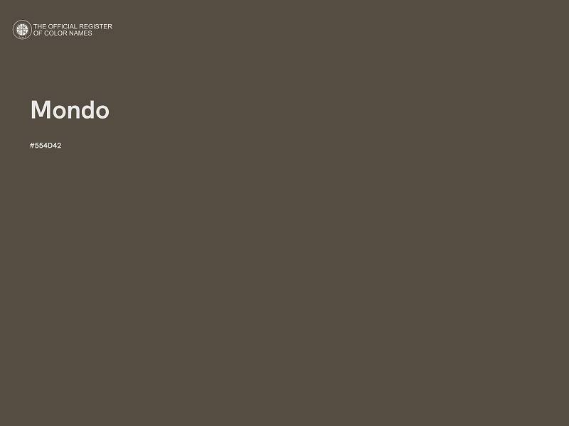 #554D42 - Mondo color image