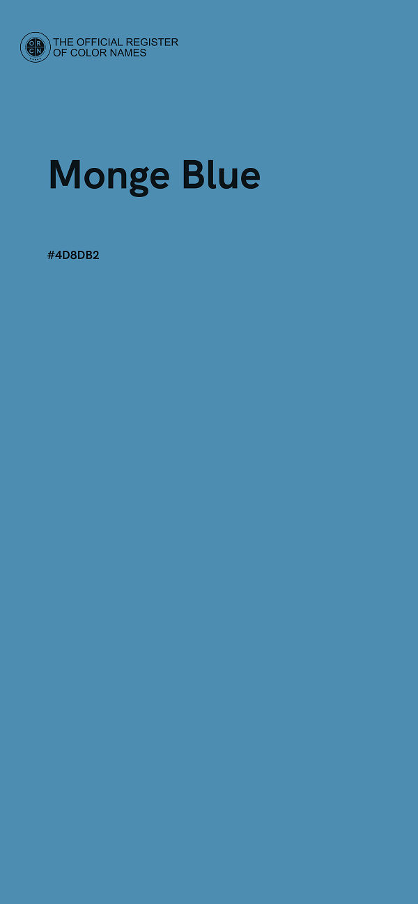 #4D8DB2 - Monge Blue color image