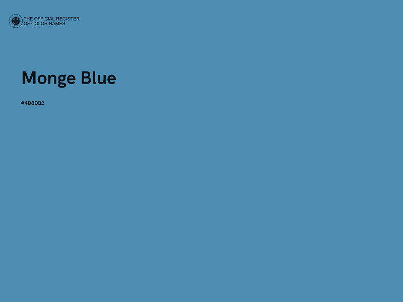 #4D8DB2 - Monge Blue color image