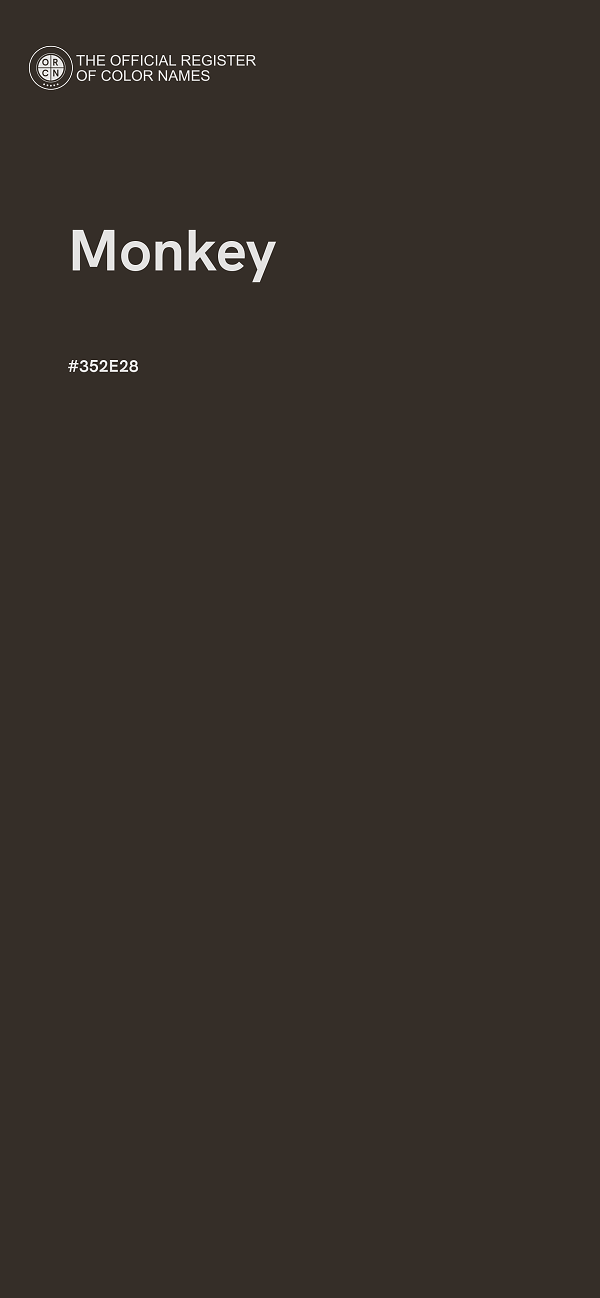 #352E28 - Monkey color image