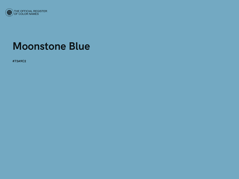 #73A9C2 - Moonstone Blue color image