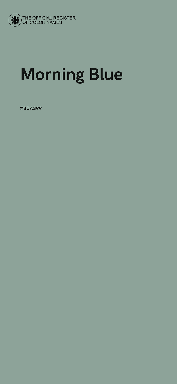 #8DA399 - Morning Blue color image