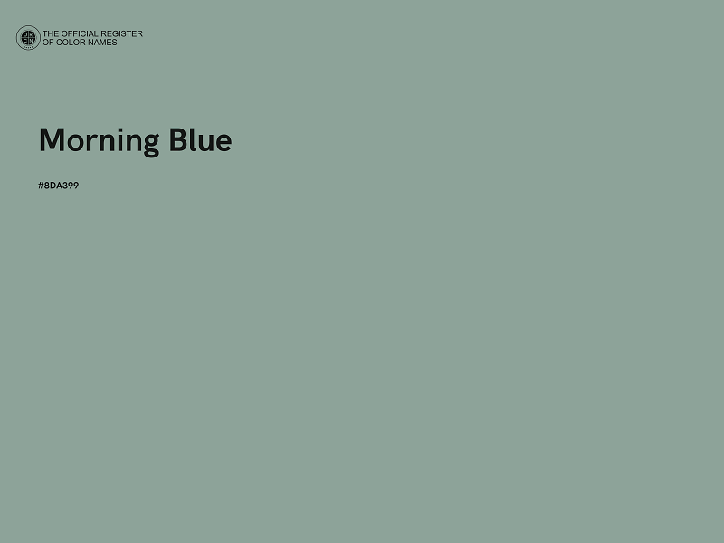 #8DA399 - Morning Blue color image